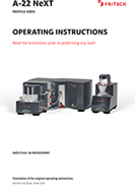 Operating manual Laser Particle Sizers A-22 NeXT
